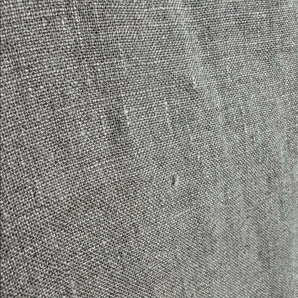 Flax 100% Linen Natural Tan Longline Button Tunic Jacket Size Large Lagenlook - Picture 7 of 11